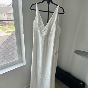 Lulus White Maxi dress 1X